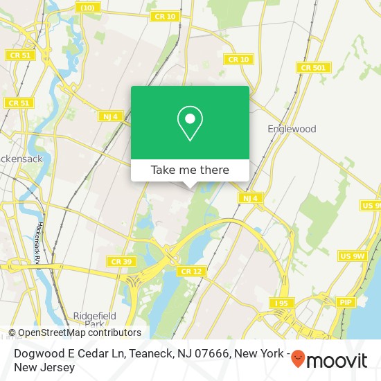 Dogwood E Cedar Ln, Teaneck, NJ 07666 map
