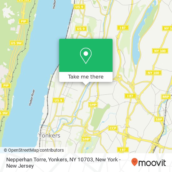 Mapa de Nepperhan Torre, Yonkers, NY 10703