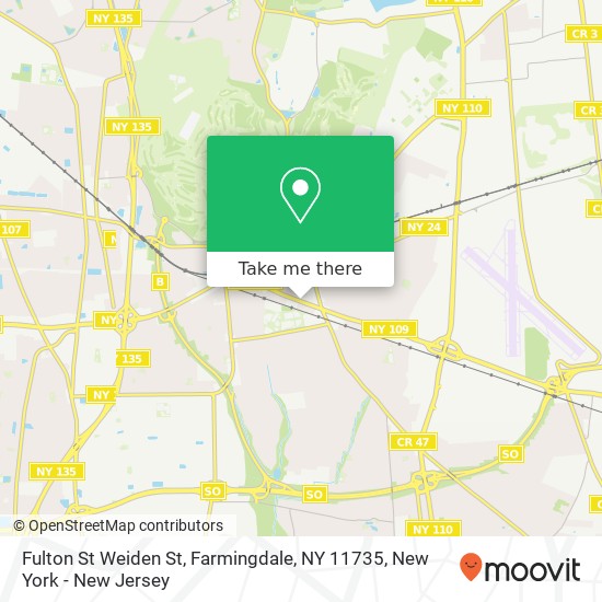 Mapa de Fulton St Weiden St, Farmingdale, NY 11735