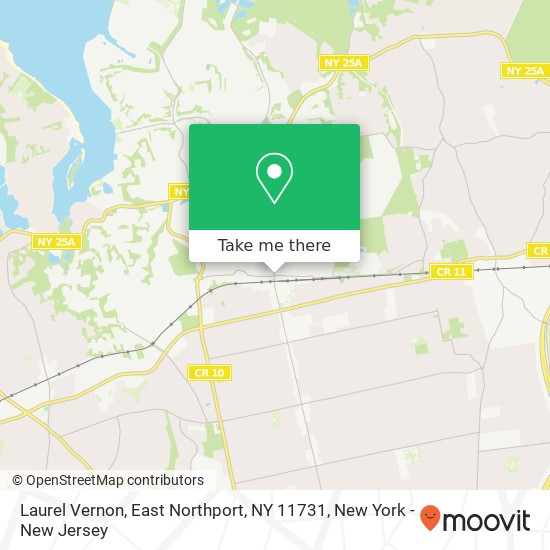 Mapa de Laurel Vernon, East Northport, NY 11731