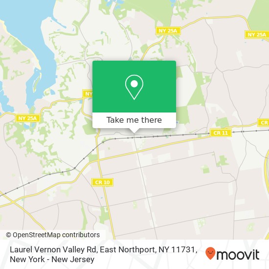 Laurel Vernon Valley Rd, East Northport, NY 11731 map