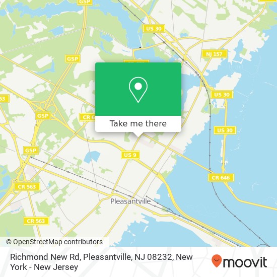 Mapa de Richmond New Rd, Pleasantville, NJ 08232