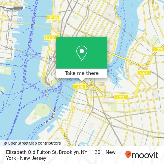 Mapa de Elizabeth Old Fulton St, Brooklyn, NY 11201
