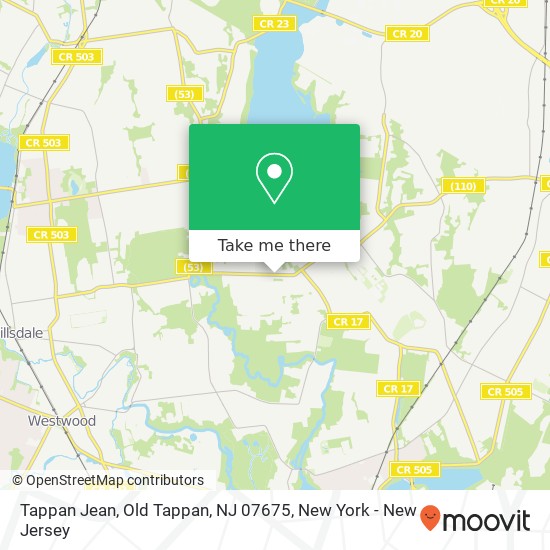 Tappan Jean, Old Tappan, NJ 07675 map