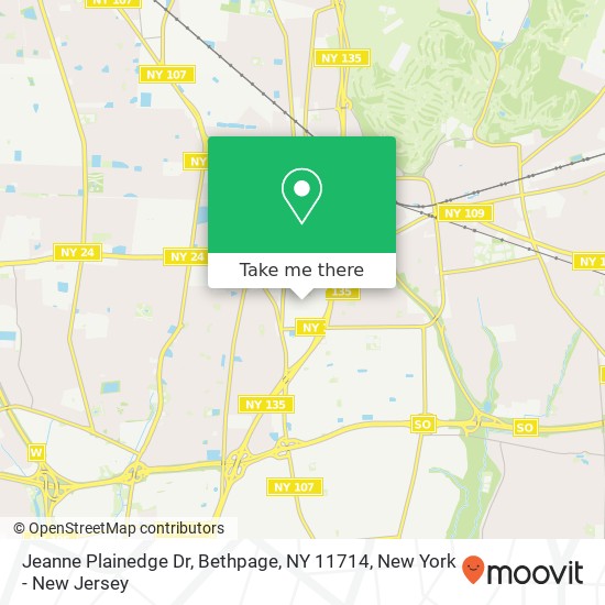 Jeanne Plainedge Dr, Bethpage, NY 11714 map