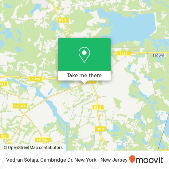Mapa de Vedran Solaja, Cambridge Dr