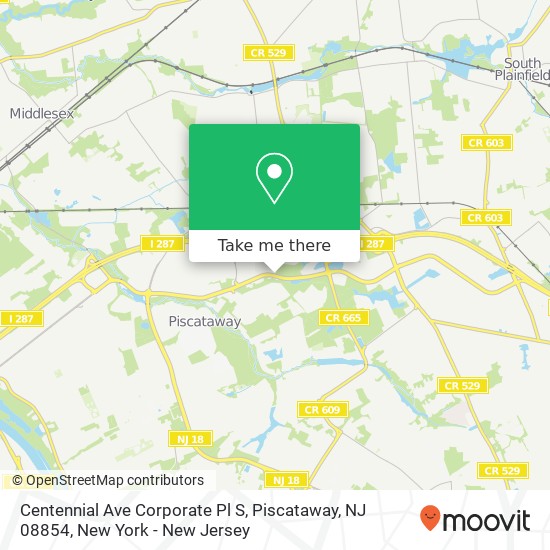 Centennial Ave Corporate Pl S, Piscataway, NJ 08854 map