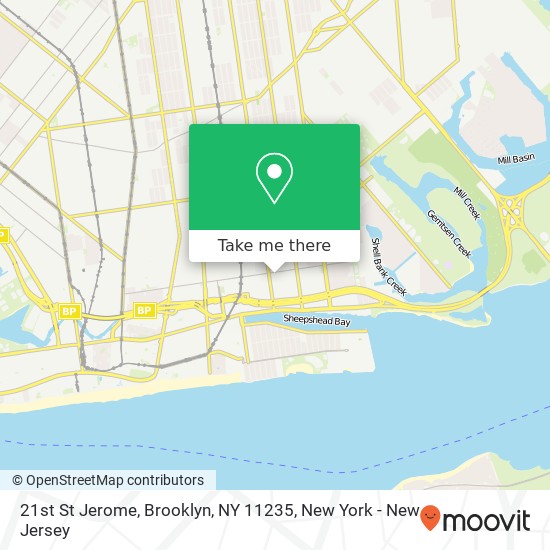 Mapa de 21st St Jerome, Brooklyn, NY 11235