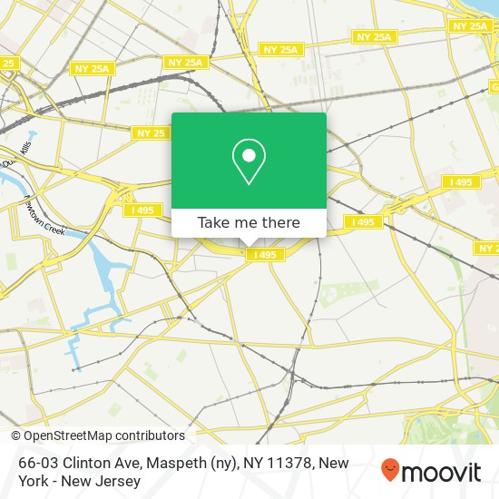 Mapa de 66-03 Clinton Ave, Maspeth (ny), NY 11378