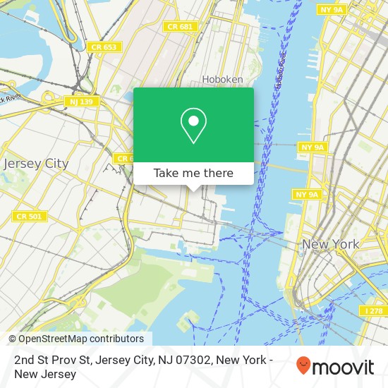 2nd St Prov St, Jersey City, NJ 07302 map