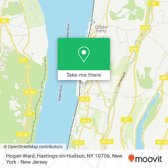 Mapa de Hogan Ward, Hastings-on-Hudson, NY 10706