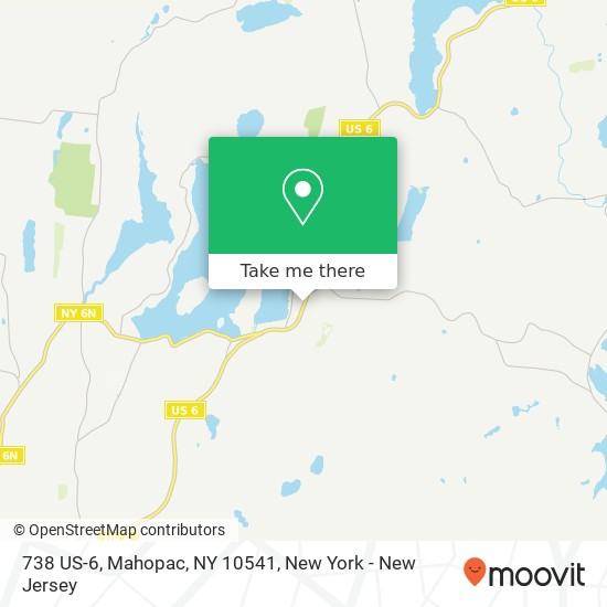 Mapa de 738 US-6, Mahopac, NY 10541