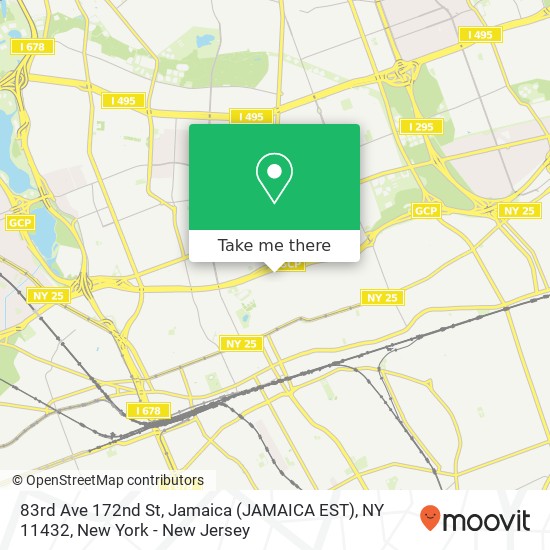 Mapa de 83rd Ave 172nd St, Jamaica (JAMAICA EST), NY 11432