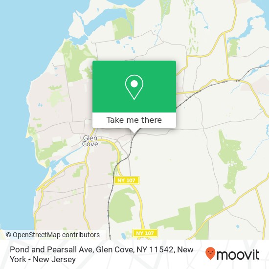 Pond and Pearsall Ave, Glen Cove, NY 11542 map