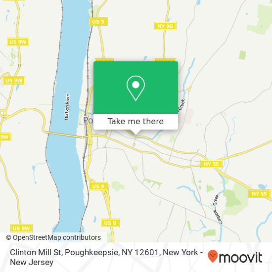Clinton Mill St, Poughkeepsie, NY 12601 map