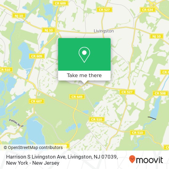 Harrison S Livingston Ave, Livingston, NJ 07039 map