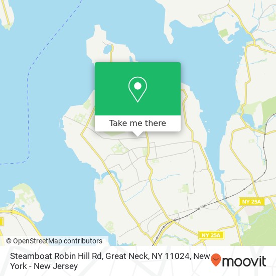 Steamboat Robin Hill Rd, Great Neck, NY 11024 map