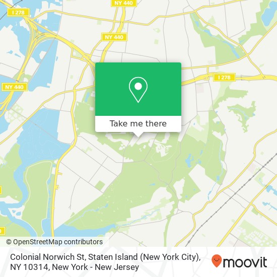 Colonial Norwich St, Staten Island (New York City), NY 10314 map