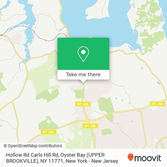 Hollow Rd Carls Hill Rd, Oyster Bay (UPPER BROOKVILLE), NY 11771 map