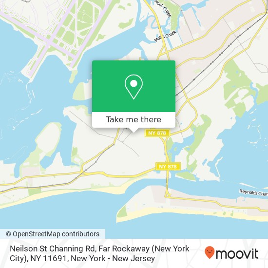 Mapa de Neilson St Channing Rd, Far Rockaway (New York City), NY 11691