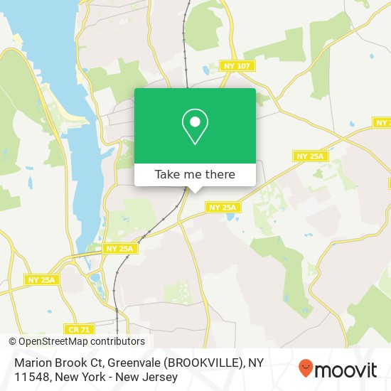 Mapa de Marion Brook Ct, Greenvale (BROOKVILLE), NY 11548