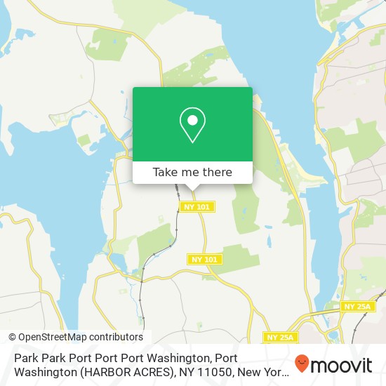 Mapa de Park Park Port Port Port Washington, Port Washington (HARBOR ACRES), NY 11050