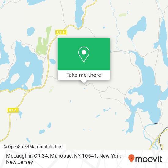Mapa de McLaughlin CR-34, Mahopac, NY 10541