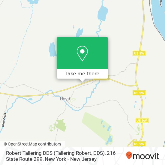 Mapa de Robert Tallering DDS (Tallering Robert, DDS), 216 State Route 299