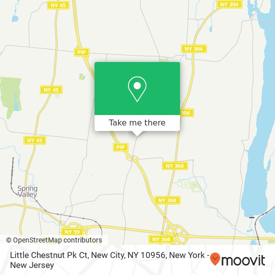 Mapa de Little Chestnut Pk Ct, New City, NY 10956