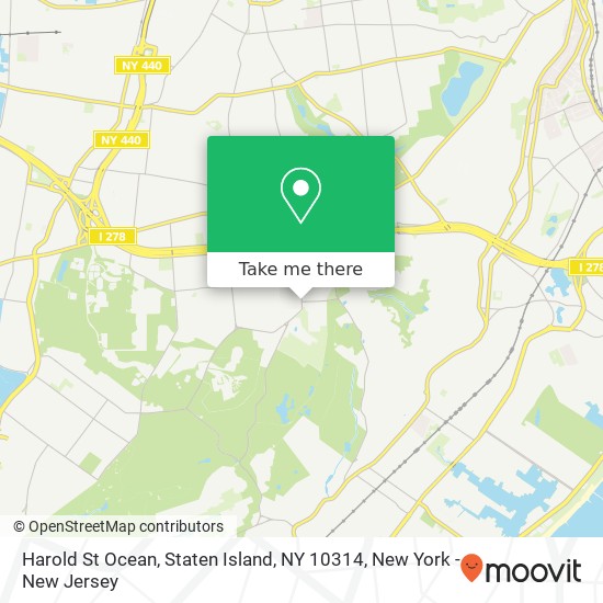 Mapa de Harold St Ocean, Staten Island, NY 10314
