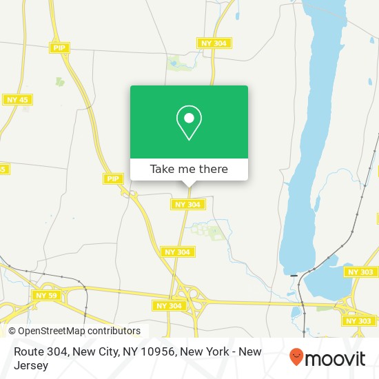 Mapa de Route 304, New City, NY 10956