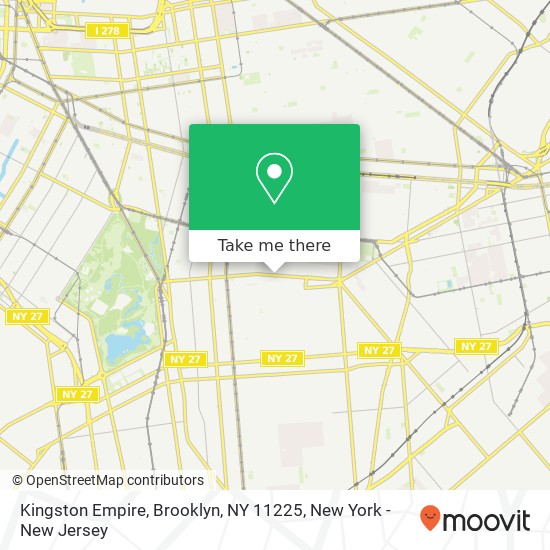 Mapa de Kingston Empire, Brooklyn, NY 11225