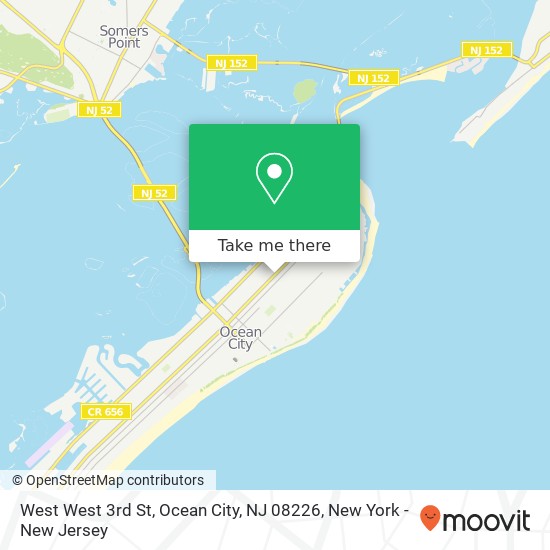 Mapa de West West 3rd St, Ocean City, NJ 08226