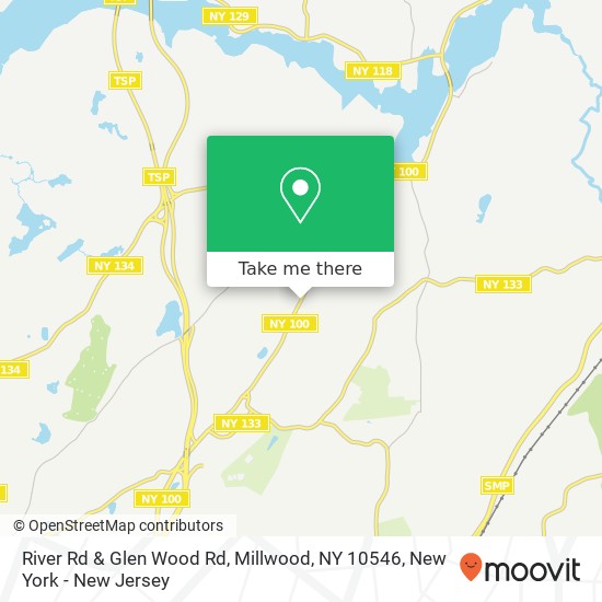 Mapa de River Rd & Glen Wood Rd, Millwood, NY 10546
