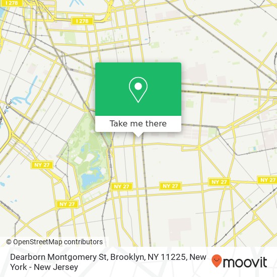 Mapa de Dearborn Montgomery St, Brooklyn, NY 11225