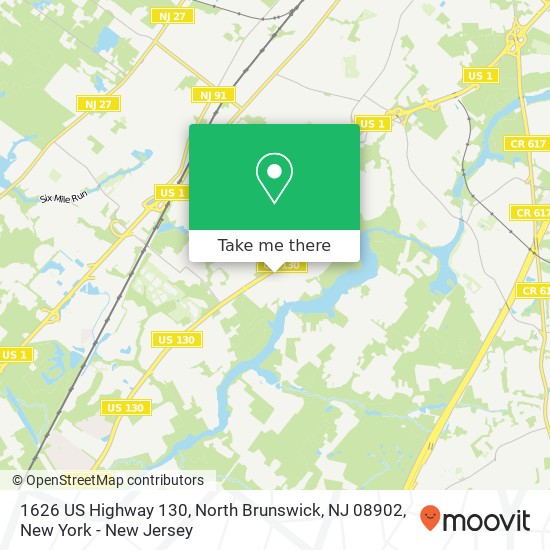 Mapa de 1626 US Highway 130, North Brunswick, NJ 08902