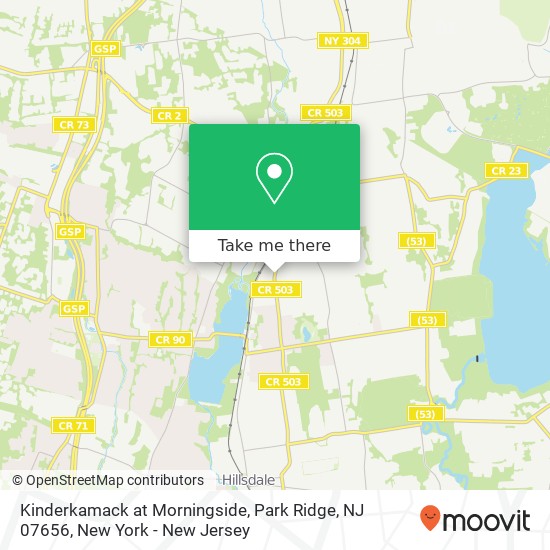 Kinderkamack at Morningside, Park Ridge, NJ 07656 map