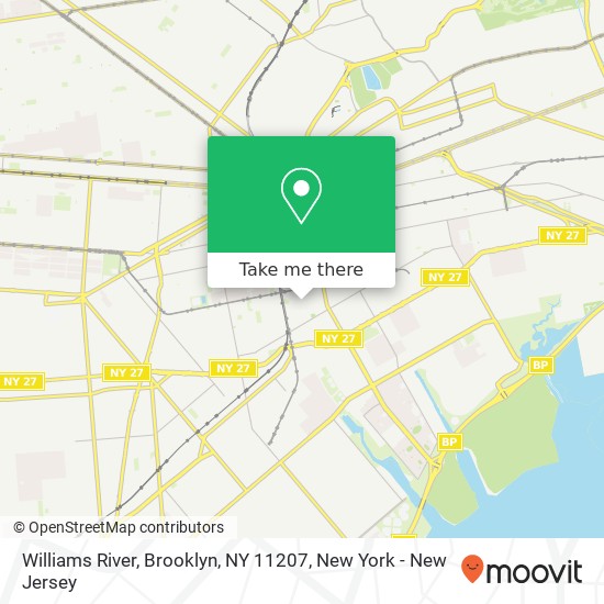 Mapa de Williams River, Brooklyn, NY 11207