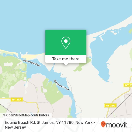 Equine Beach Rd, St James, NY 11780 map