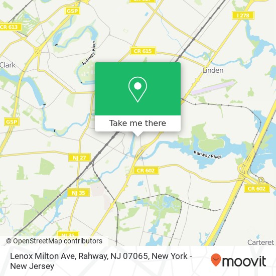 Lenox Milton Ave, Rahway, NJ 07065 map