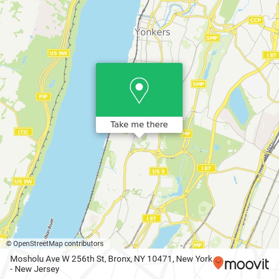 Mapa de Mosholu Ave W 256th St, Bronx, NY 10471