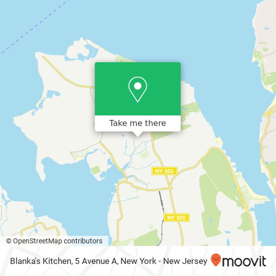 Mapa de Blanka's Kitchen, 5 Avenue A