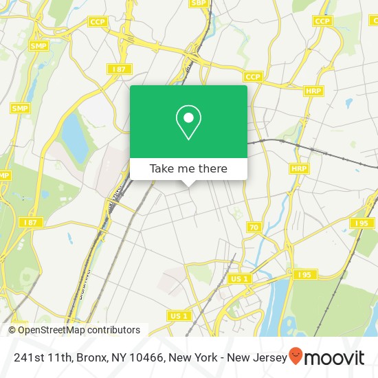 Mapa de 241st 11th, Bronx, NY 10466