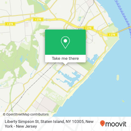 Liberty Simpson St, Staten Island, NY 10305 map