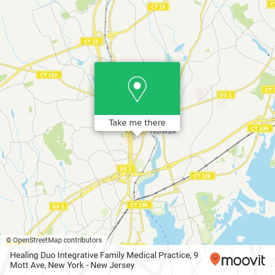 Healing Duo Integrative Family Medical Practice, 9 Mott Ave map