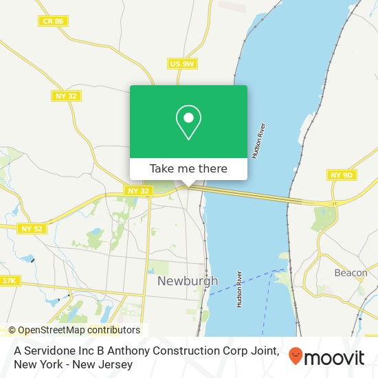 Mapa de A Servidone Inc B Anthony Construction Corp Joint