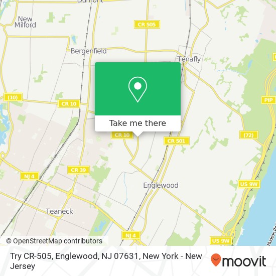 Mapa de Try CR-505, Englewood, NJ 07631