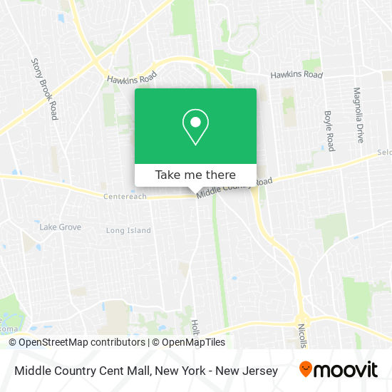 Middle Country Cent Mall map