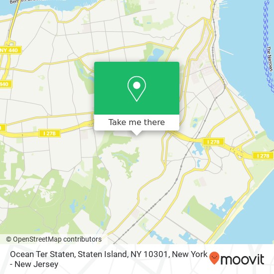 Mapa de Ocean Ter Staten, Staten Island, NY 10301