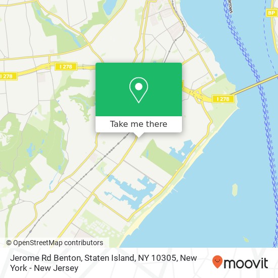 Mapa de Jerome Rd Benton, Staten Island, NY 10305